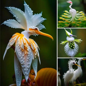 "Enchanted by Exquisite Flower Shapes Resembling Beautiful Birds"