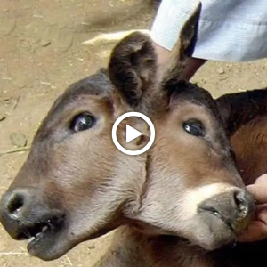 IпсгedіЬɩe Moment: World’s Rarest Withered Cow Births Creature with 2 Legs on its Back in India